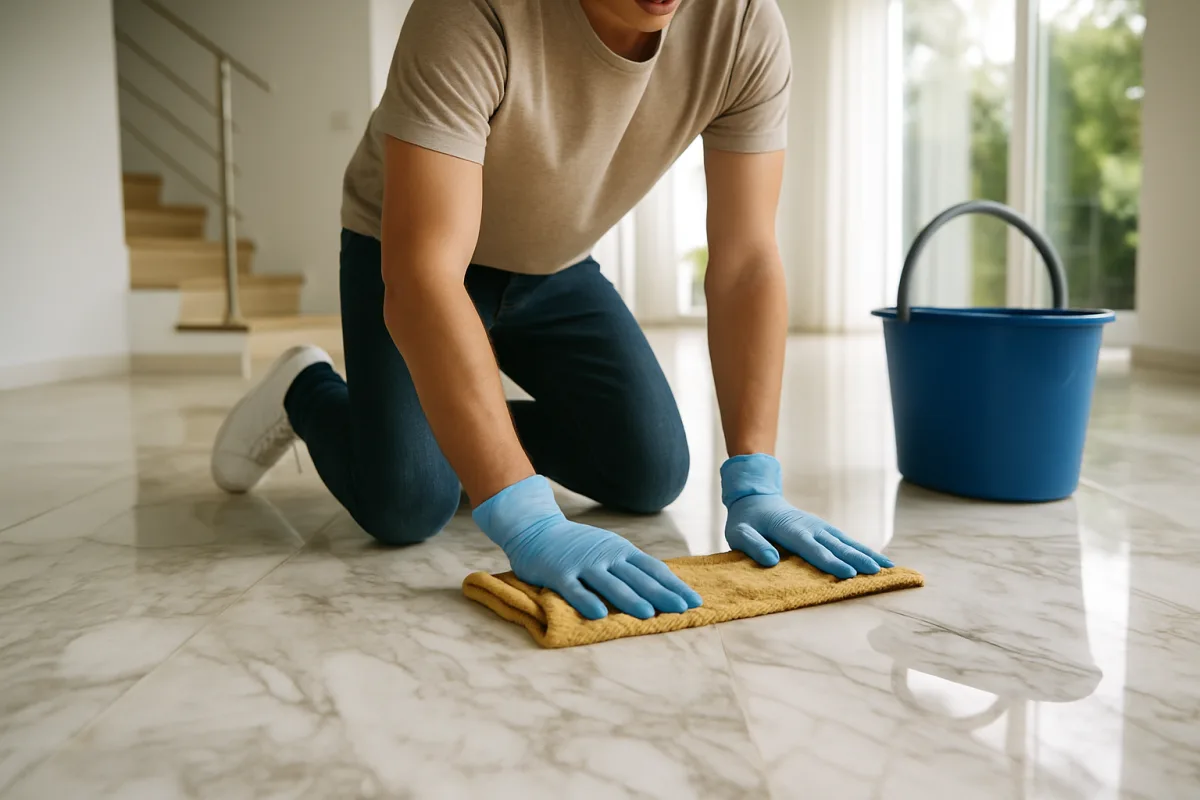 Come prevenire macchie sui pavimenti in marmo